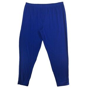 Special Preview Pants Women Plus Sz 30 Blue Stretchy Poly-Cotton NOS Vintage USA